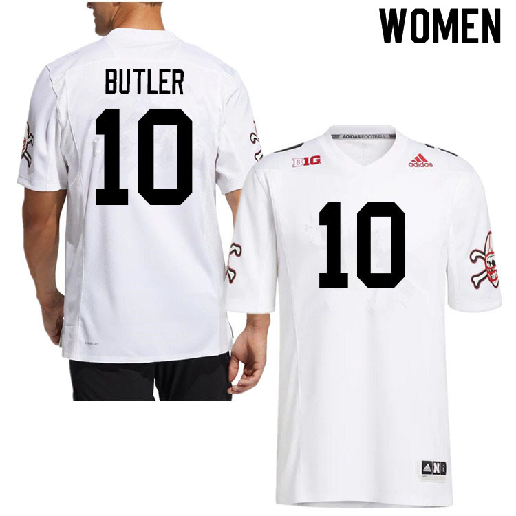 Women #10 Jimari Butler Nebraska Cornhuskers College Football Jerseys Sale-Strategy - Click Image to Close